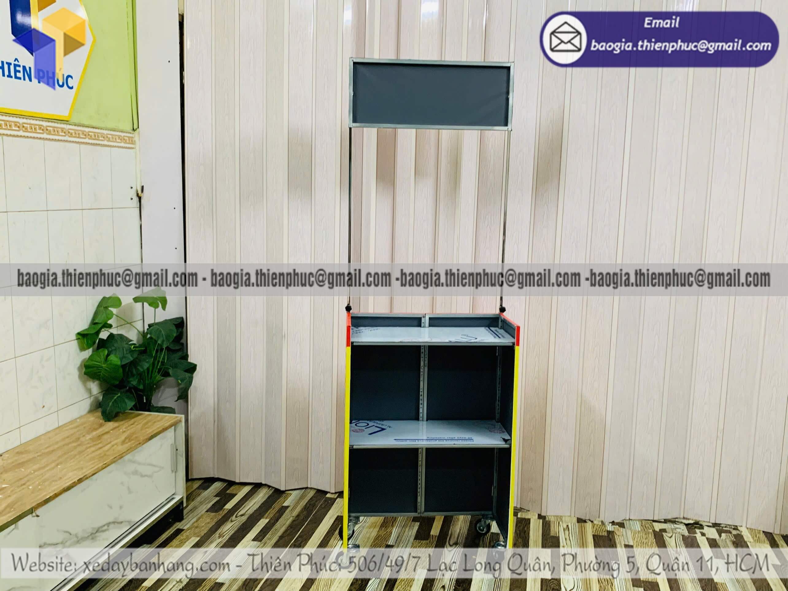 Xe bán đồ ăn sáng mini hàng rong gấp gọn đẹp kiếm tiền lớn từ vỉa hè