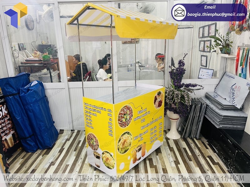 xe bán đồ ăn vặt vỉa hè rẻ
