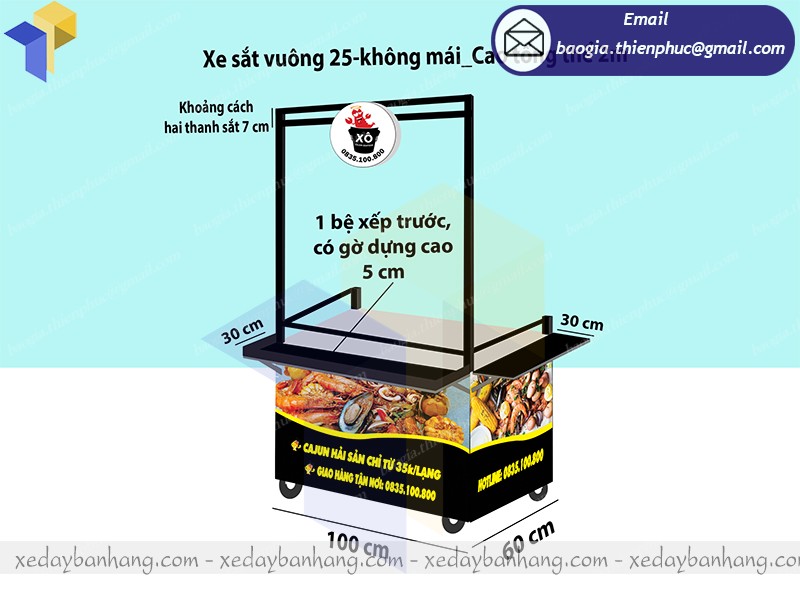 xe thưc ăn nhanh vỉa hè