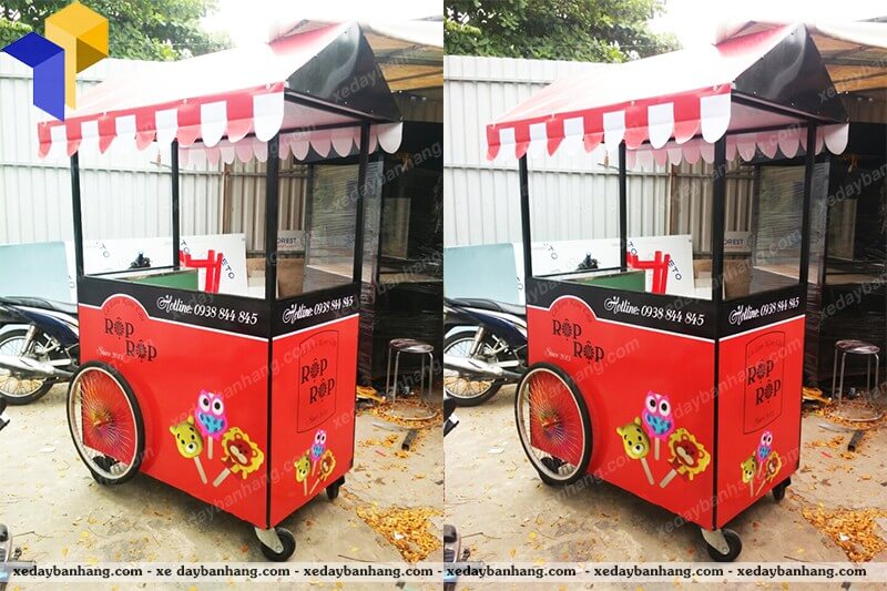 xe bán kem lưu động đẹp