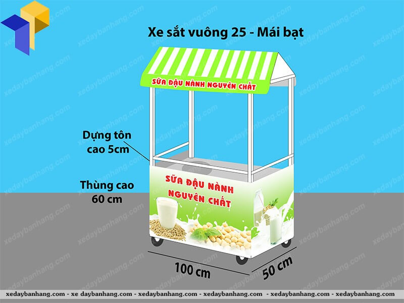 xe bán sữa đậu nành lưu động đẹp