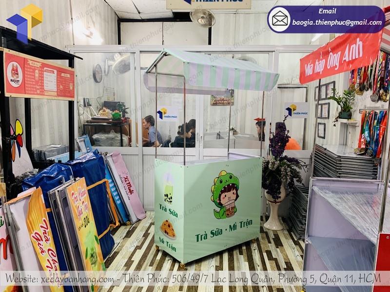 xe bán trà sữa di động rẻ