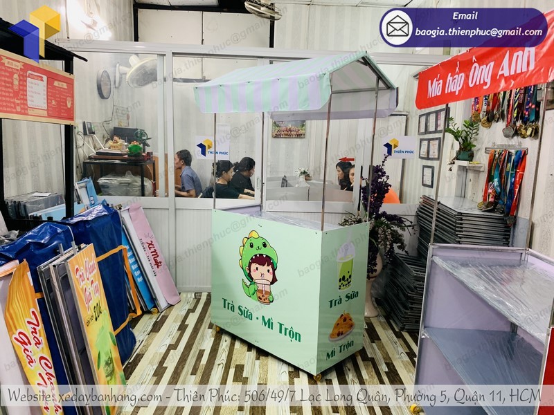 xe bán trà sữa di động tphcm