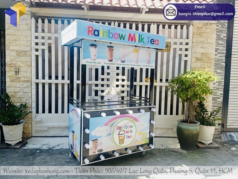 xe bán trà sữa độc đáo giá rẻ