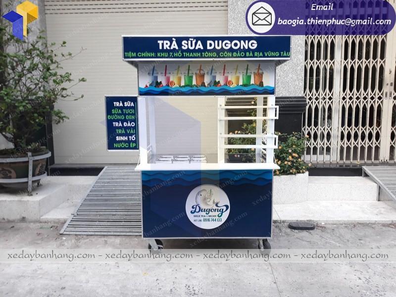 thiết kế xe trà sữa