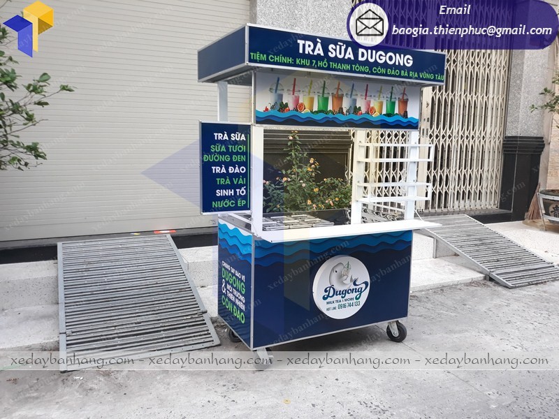 đóng xe trà sữa đẹp