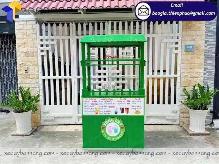 xe bán trà sữa tại bình dương