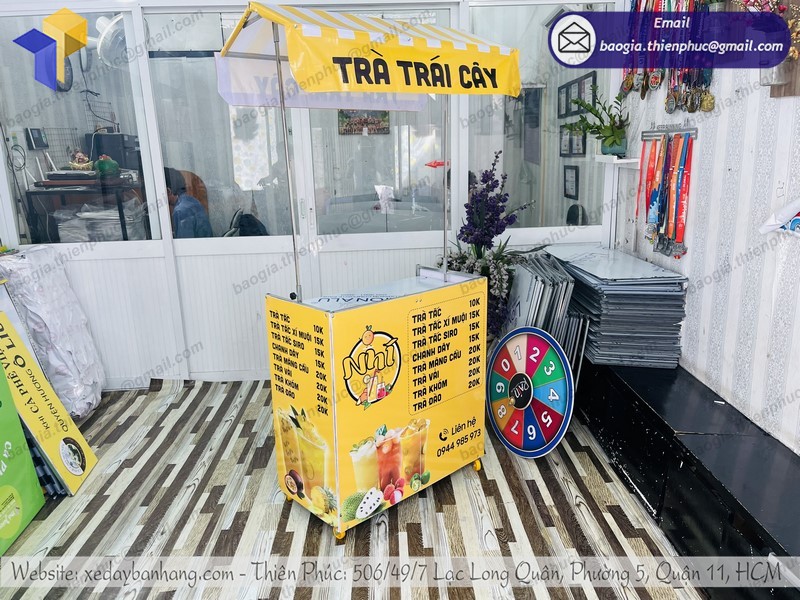 xe bán trà trái cây rẻ