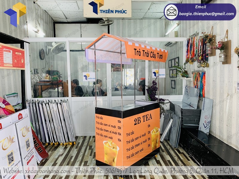 xe bán trà trái cây rẻ