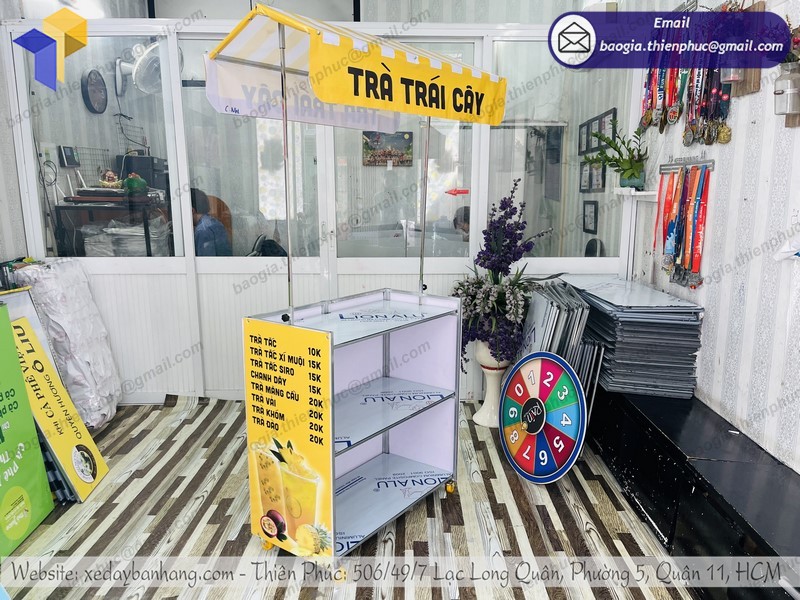 xe bán trà trái cây tốt