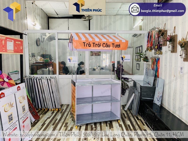 xe bán trà trái cây tốt