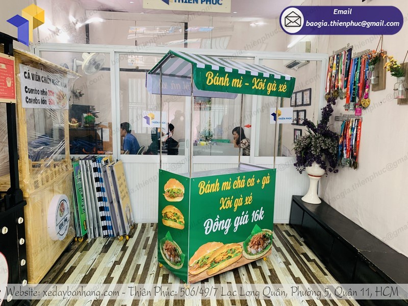 xe bán xôi vỉa hè rẻ