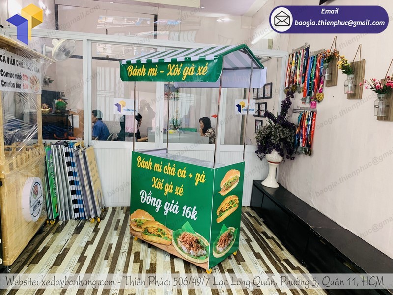 xe bán xôi vỉa hè tphcm
