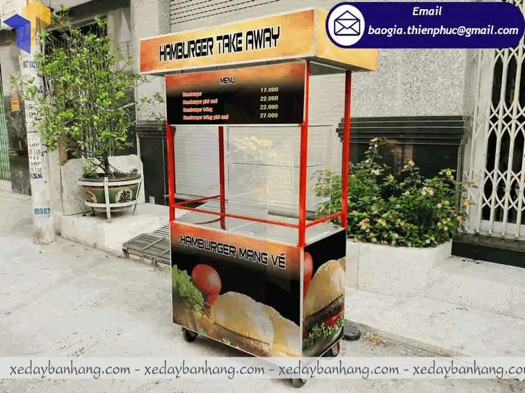 xe bánh mì hamburger giá rẻ