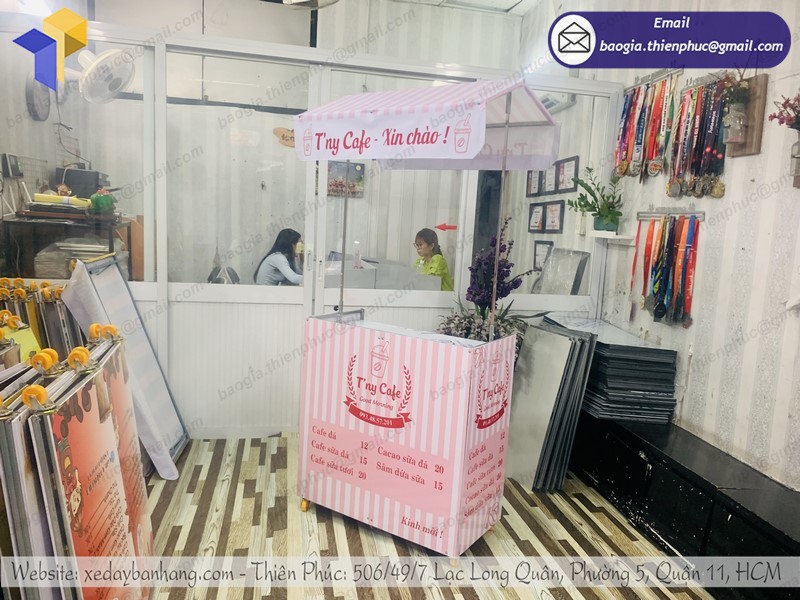 xe bán café gấp gọn tphcm