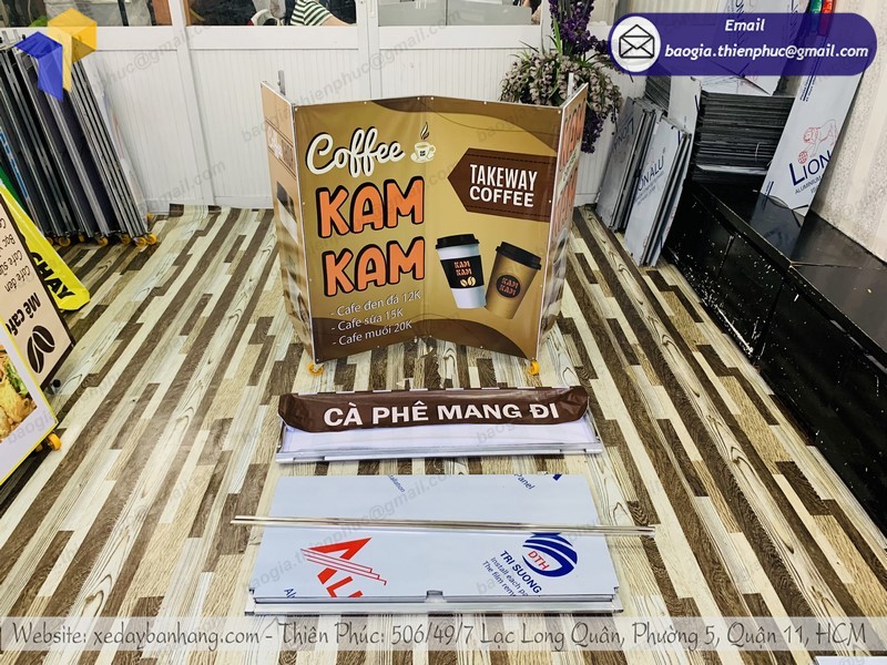 xe café mang đi gọn