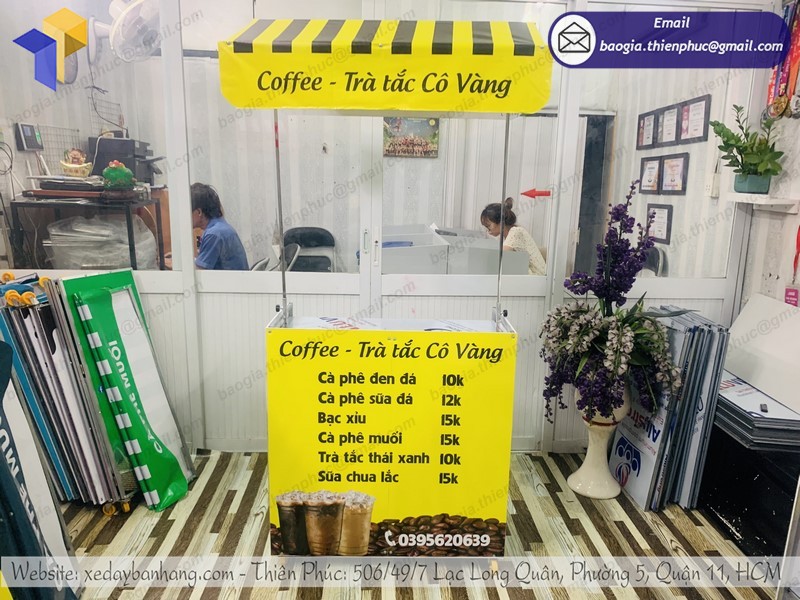 xe cafe mang đi