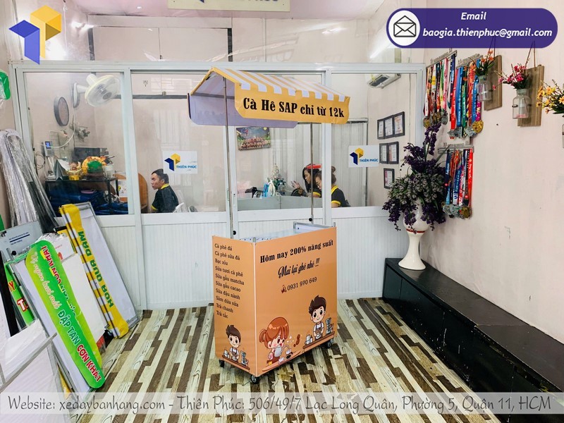 xe café take away xếp gọn rẻ