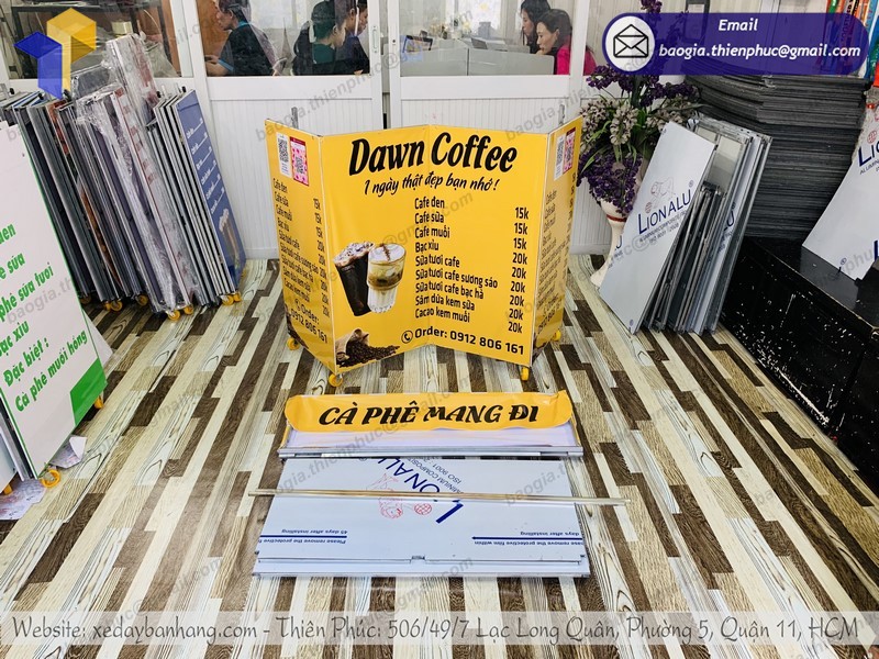 xe café take away xếp m ở đâu