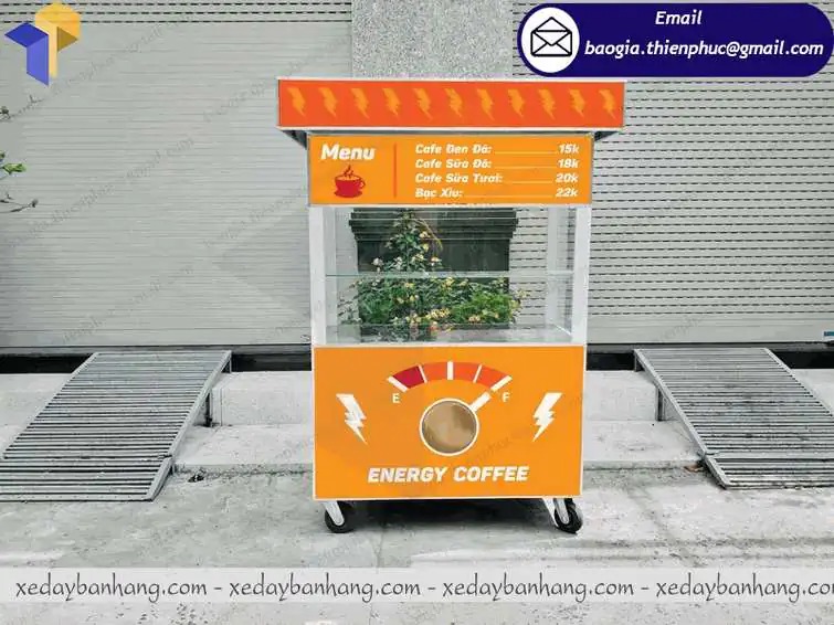 xe cà phê bằng sắt