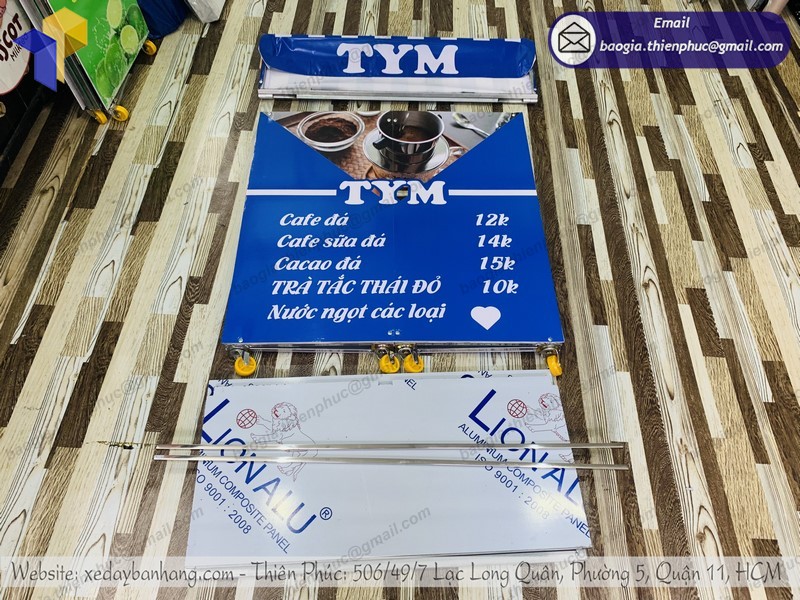 xe cà phê di động gọn
