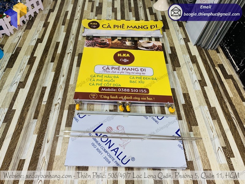 xe cà phê di động gọn
