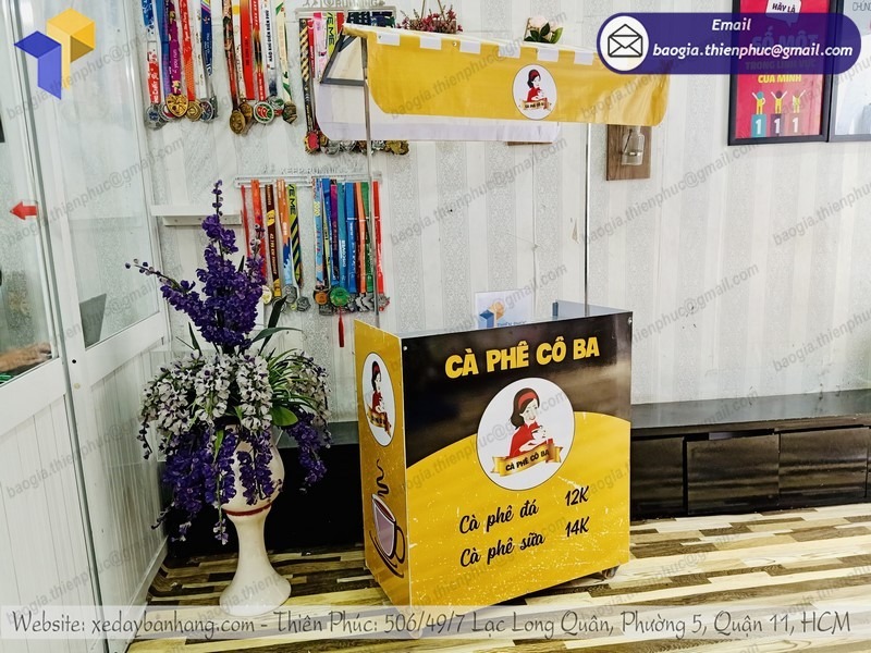 xe cà phê gấp gọn giá rẻ