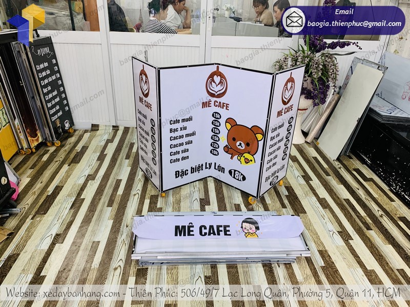 xe cà phê lắp ráp m gọn