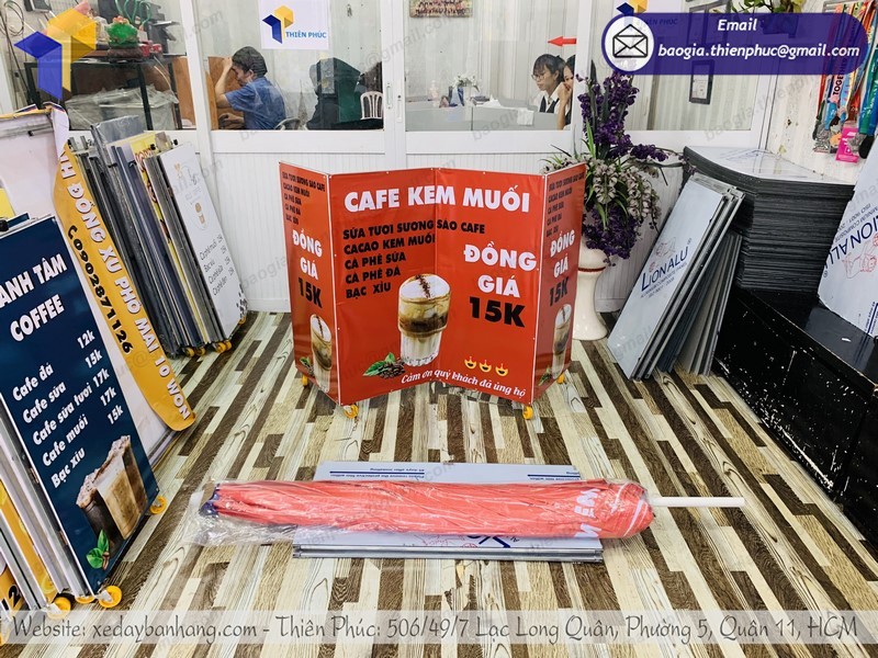 xe cà phê lắp ráp m gọn