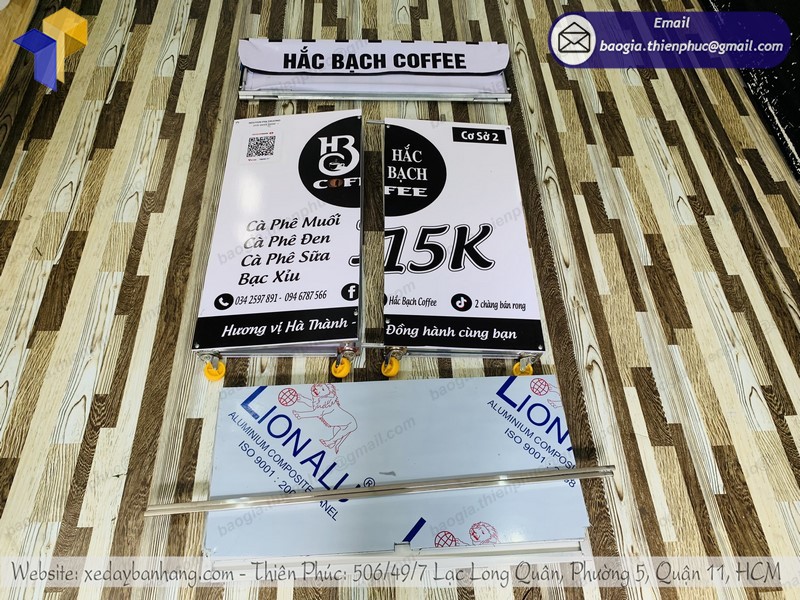 xe cà phê lưu động gọn