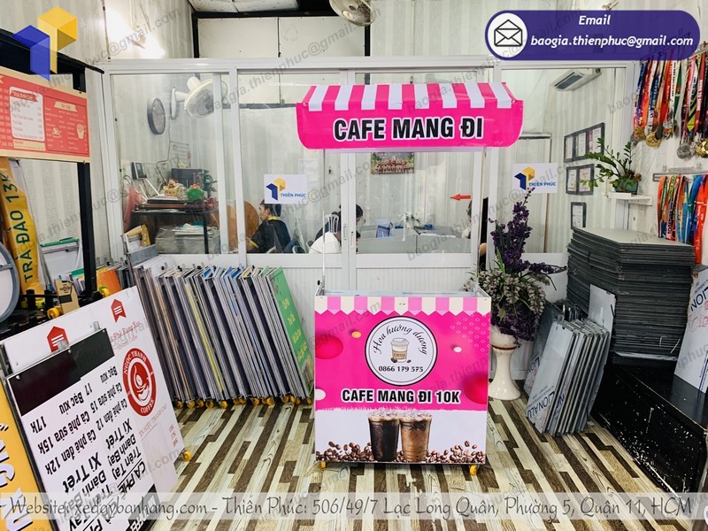 xe cà phê mang đi