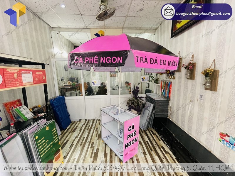 xe cà phê xếp gọn tốt