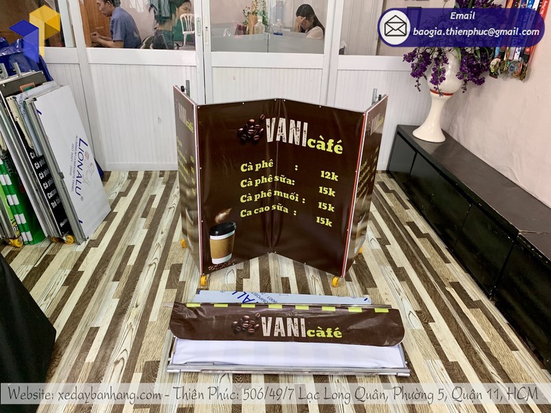 xe cà phê xếp m đẹp