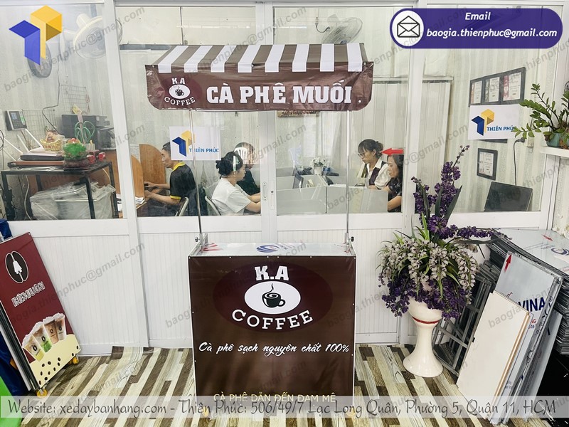 xe cà phê xếp m