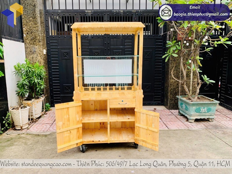 xe cafe take away bằng gỗ hot nhất hiện nay