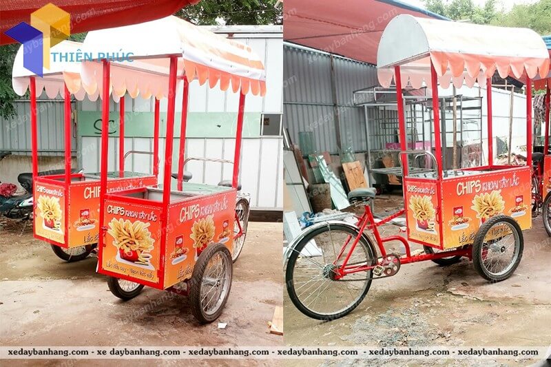 xe bán khoai tây lắc đẹp