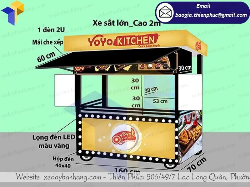 xe gà rán bằng sắt