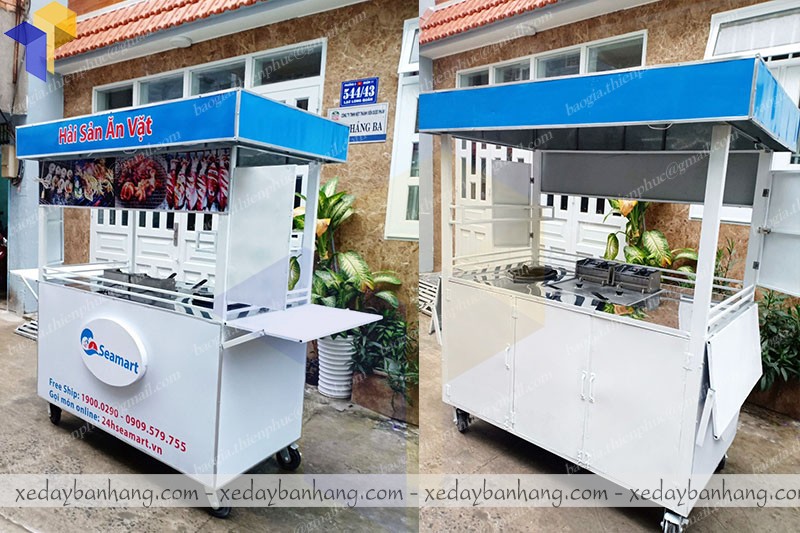 xe đẩy bán thức ăn nhanh