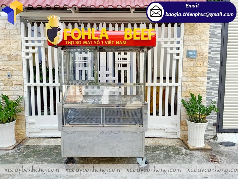 xe inox bán thức ăn nhanh