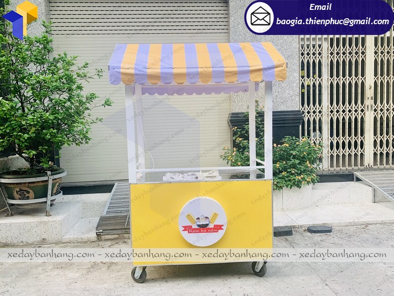 xe bán kem lưu động giá rẻ