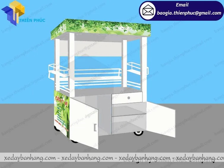 xe sắt bán nước sâm lạnh  giá rẻ