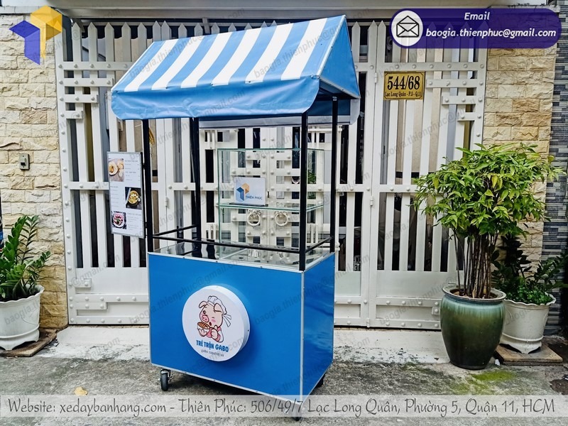 xe sắt bán thức ăn nhanh giá rẻ