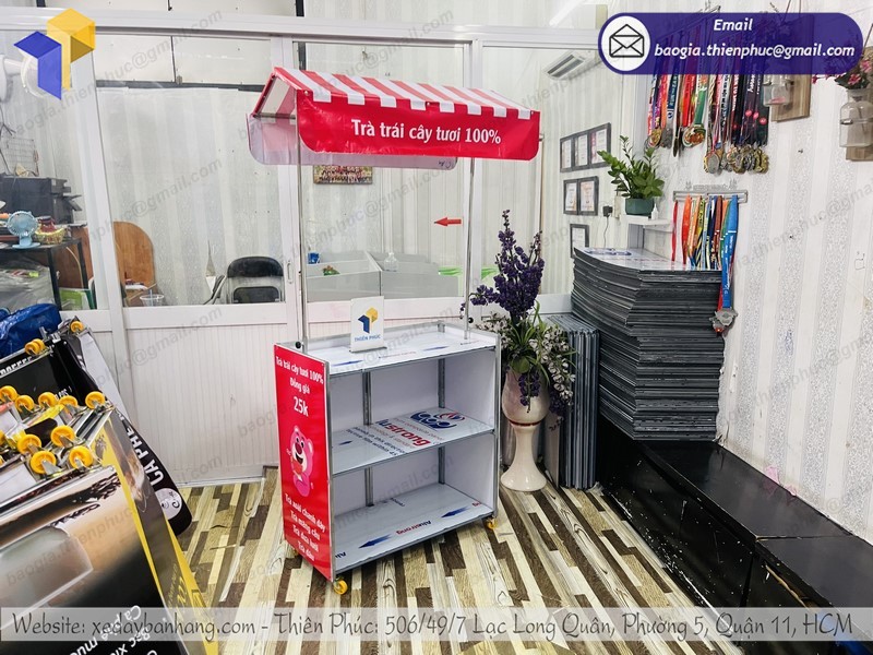 xe trà trái cây vỉa hè tốt