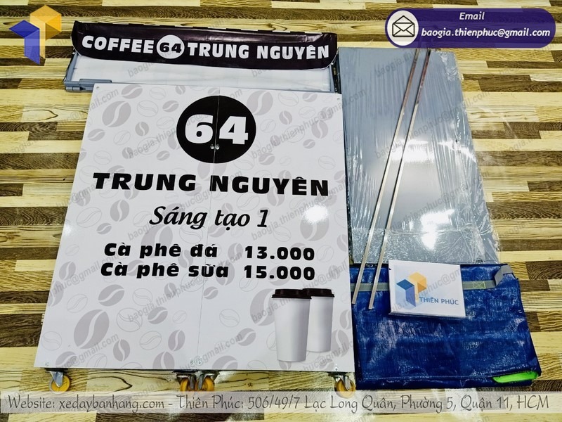 xưởng đóng xe bán cafe take away