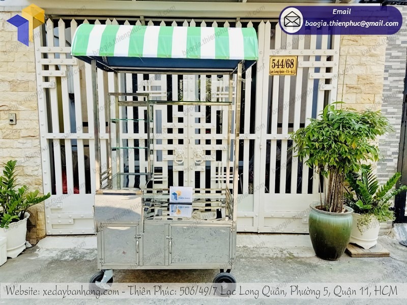 xưởng đóng quầy bán bún phở inox