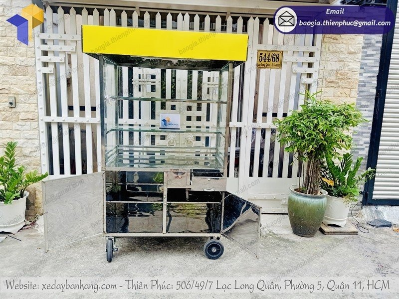 xưởng đóng tủ bán hủ tiếu inox