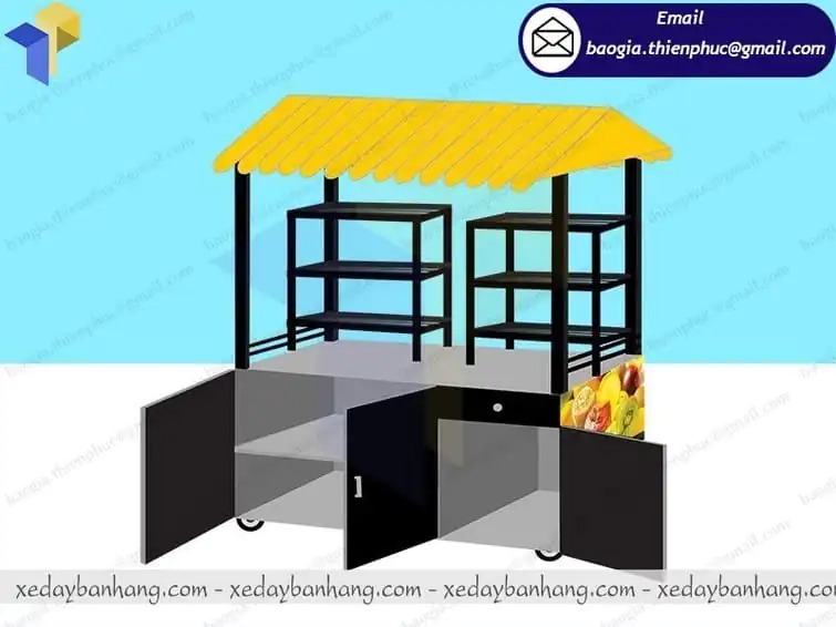 xưởng đóng xe bán buffet trái cây