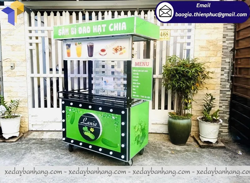 xưởng đóng xe bán nước sâm bí đao