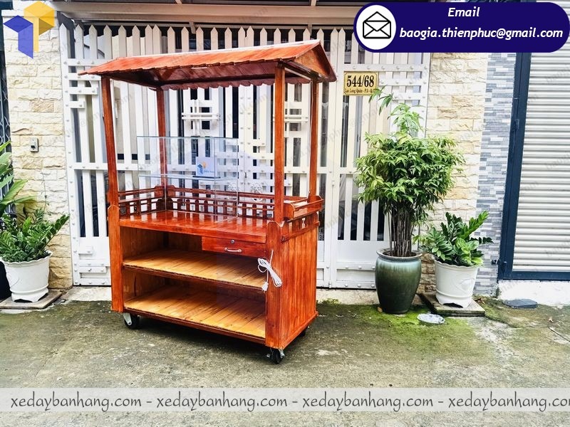 thiết kế xe bán trà sữa vỉa hè