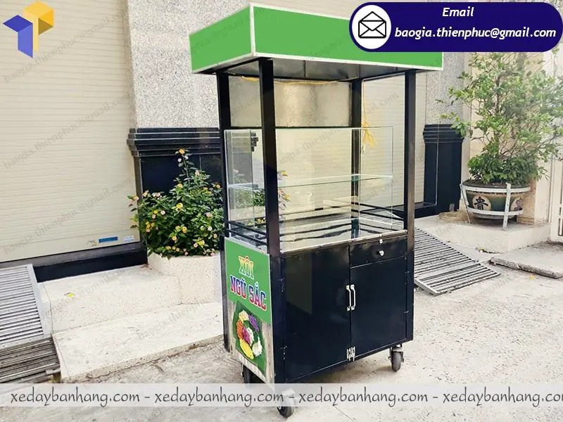 xưởng đóng xe inox bán xôi vỉa hè